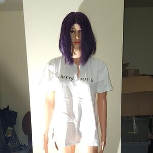 DKNY Jeans White T-Shirt As Is No Refunds.